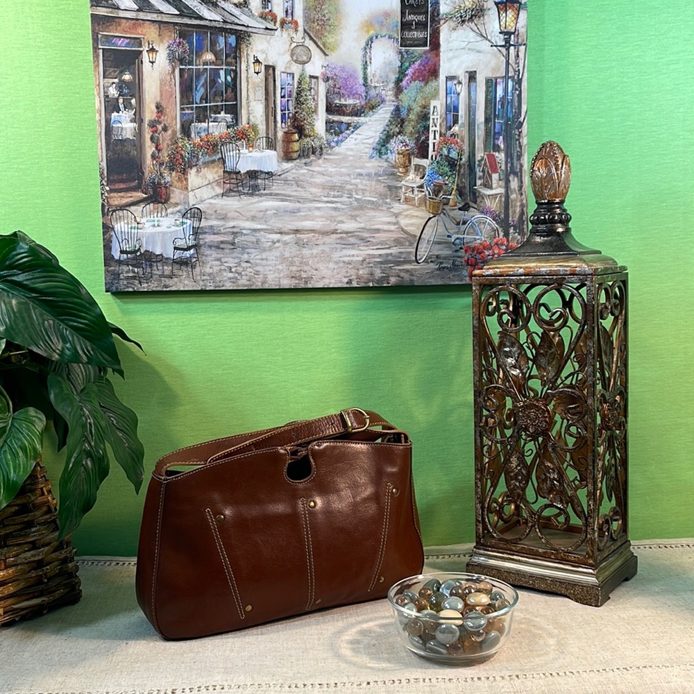 PHYNES CROSSBODY Leather Bag Made in France